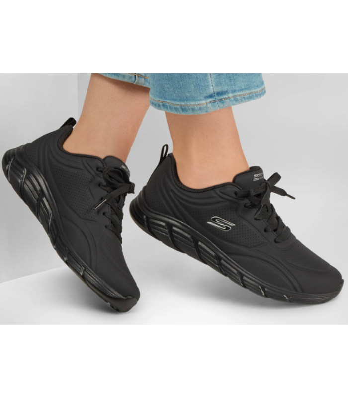 Zapatilla Skechers Bobs B Flex Cool Ease Negro Mujer