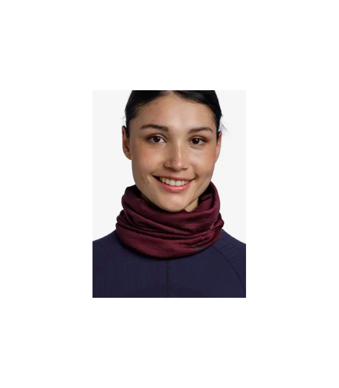 Buff Merino Lightweight Solid Garnet