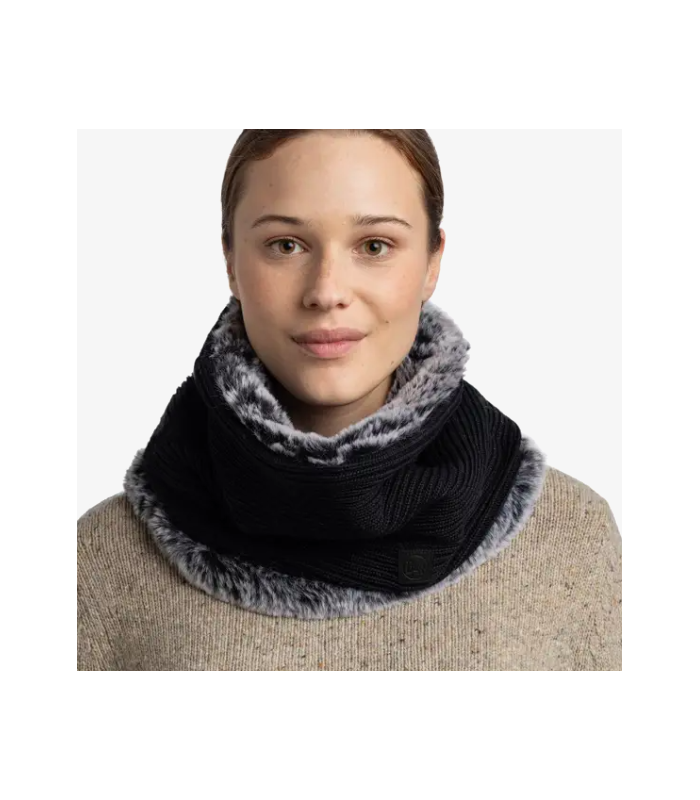 Buff Knitted Neckwarmer Kesha Black