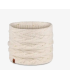 Buff Knitted & Fleece Necwarmer Caryn White