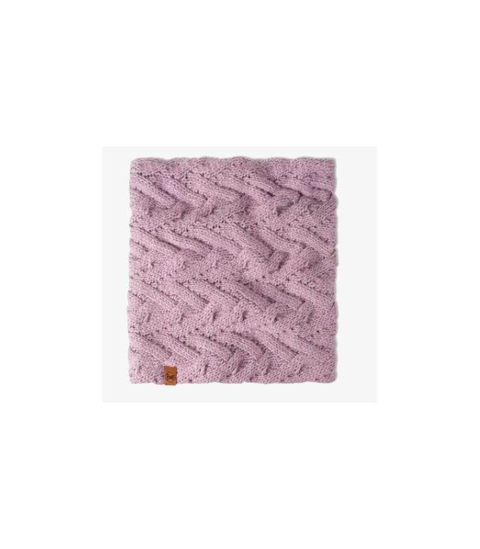 Buff Knitted & Fleece Neckwarmer Caryn Lilac Ice