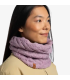 Buff Knitted & Fleece Neckwarmer Caryn Lilac Ice