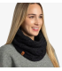 Buff Knitted & Fleece Neckwarmer Caryn Black