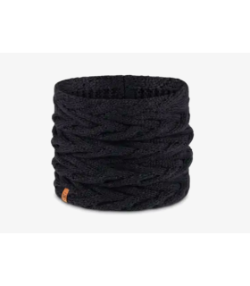Buff Knitted & Fleece Neckwarmer Caryn Black