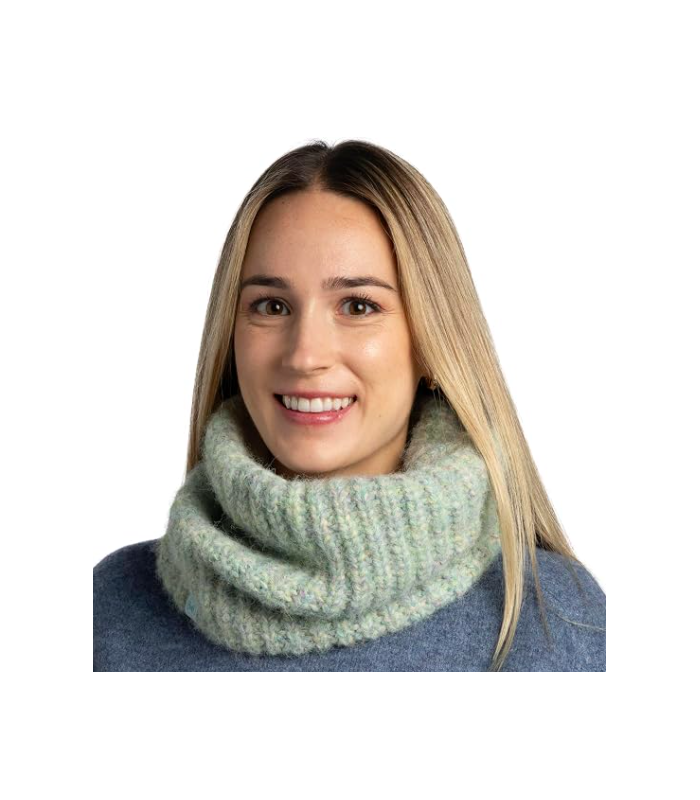 Buff Knitted & Fleece Necwarmer Dalia Aqua Haze