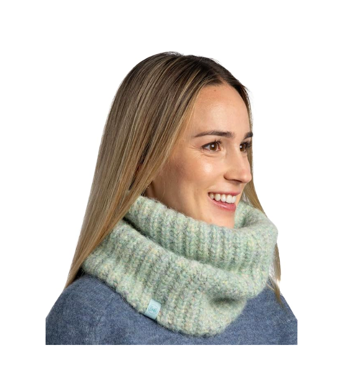 Buff Knitted & Fleece Necwarmer Dalia Aqua Haze