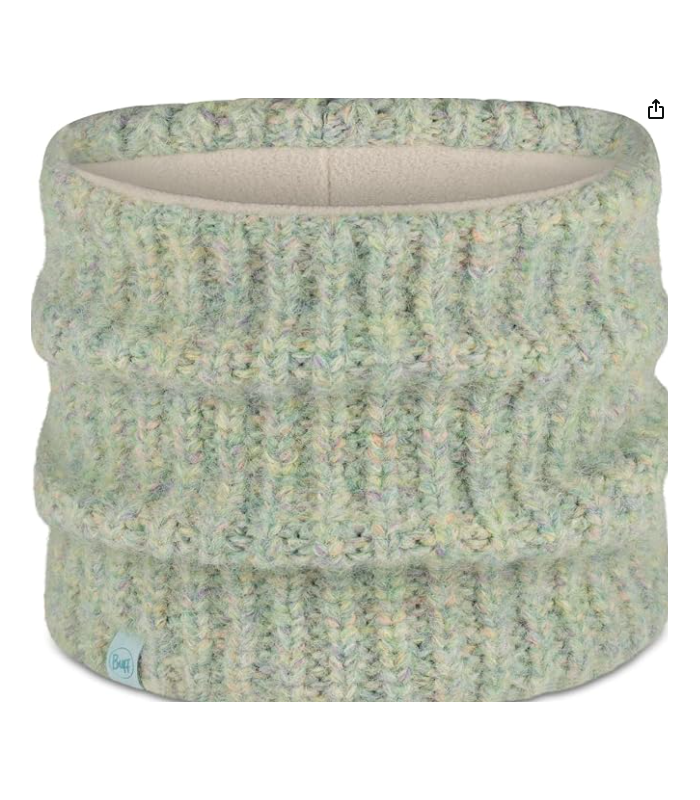 Buff Knitted & Fleece Necwarmer Dalia Aqua Haze