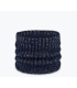 Buff Knitted & Fleece Neckwarmer Dalia Night Blue