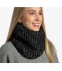 Buff Knitted & Fleece Neckwarmer Dalia Black
