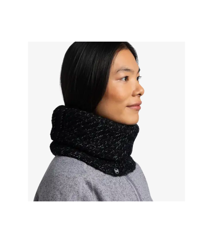 Buff Knitted & Fleece Neckwarmer Akna Graphite
