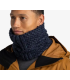 Buff Knitted & Fleece Neckwarmer Akna Night Blue