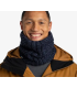 Buff Knitted & Fleece Neckwarmer Akna Night Blue