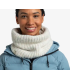 Buff Knitted & Fleece Neckwarmer Eyla White