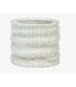 Buff Knitted & Fleece Neckwarmer Eyla White