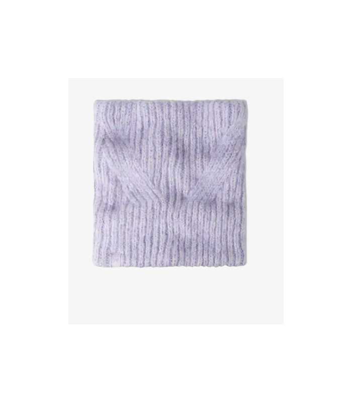 Buff Knitted & Fleece Neckwarmer Eyla Lilac Ice