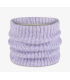 Buff Knitted & Fleece Neckwarmer Eyla Lilac Ice