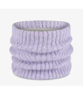 Buff Knitted & Fleece Neckwarmer Eyla Lilac Ice