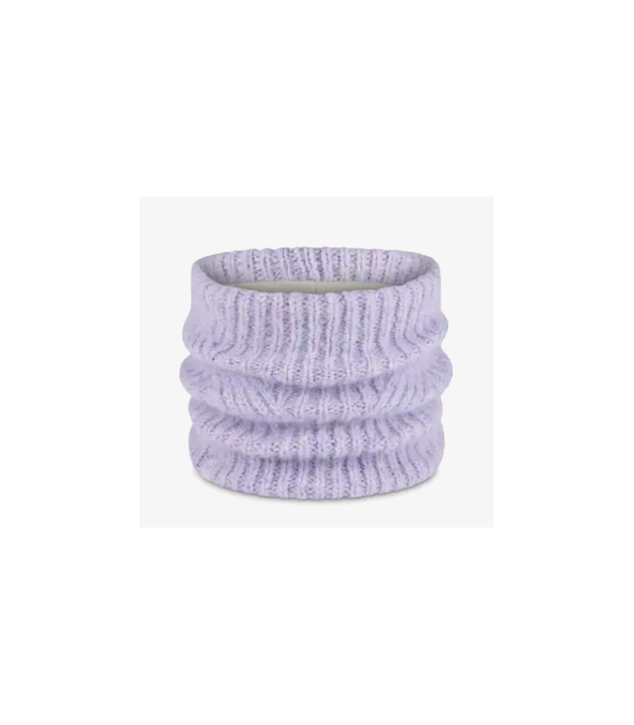 Buff Knitted & Fleece Neckwarmer Eyla Lilac Ice