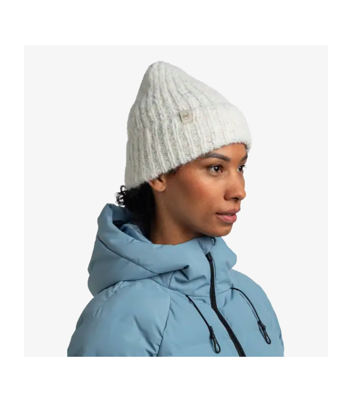 Gorro Buff Knitted & Fleece Band Beanie Eyla White