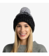 Gorro Knitted & Fleece Band Beanie Akna Graphite
