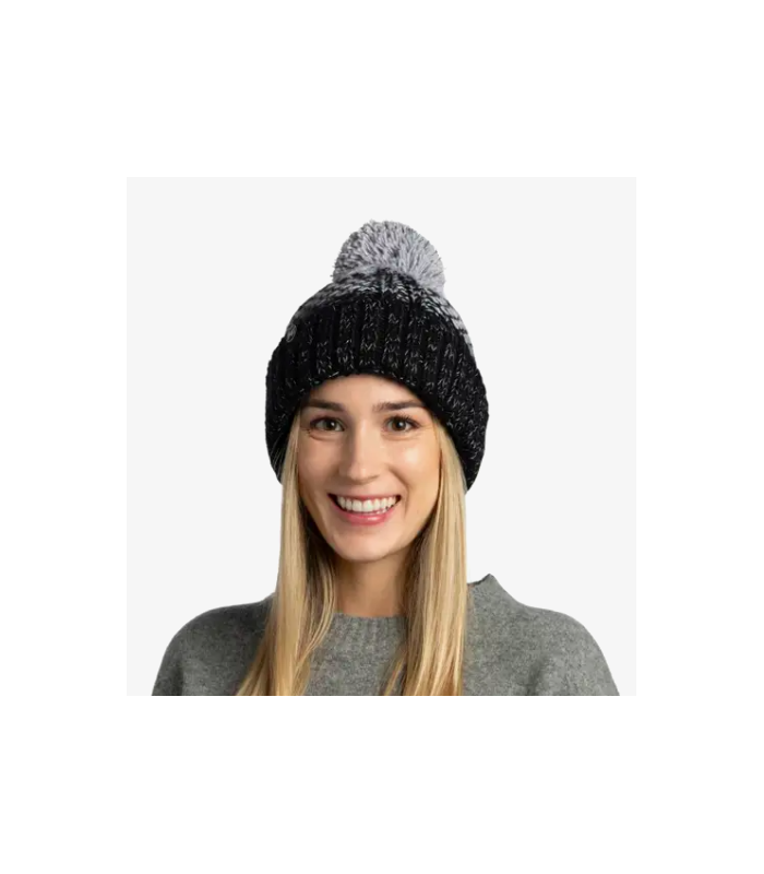 Gorro Knitted & Fleece Band Beanie Akna Graphite