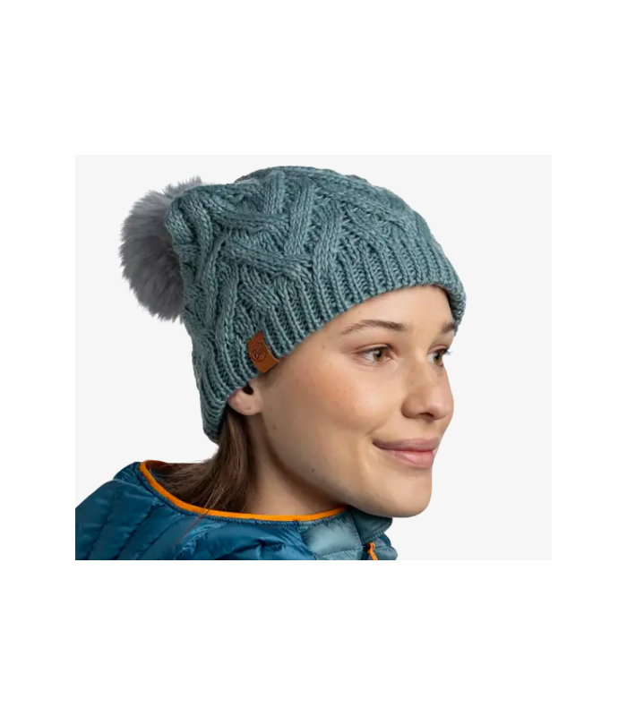 Gorro Buff Knitted & Fleece Band Beanie Caryn Blue