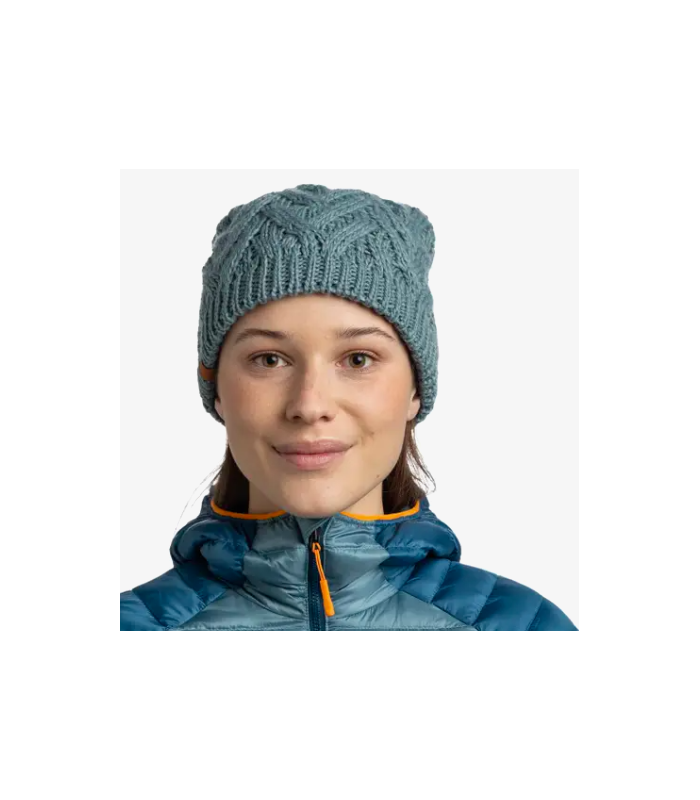 Gorro Buff Knitted & Fleece Band Beanie Caryn Blue