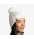 Gorro Buff Knitted & Fleece Band Beanie Caryn White
