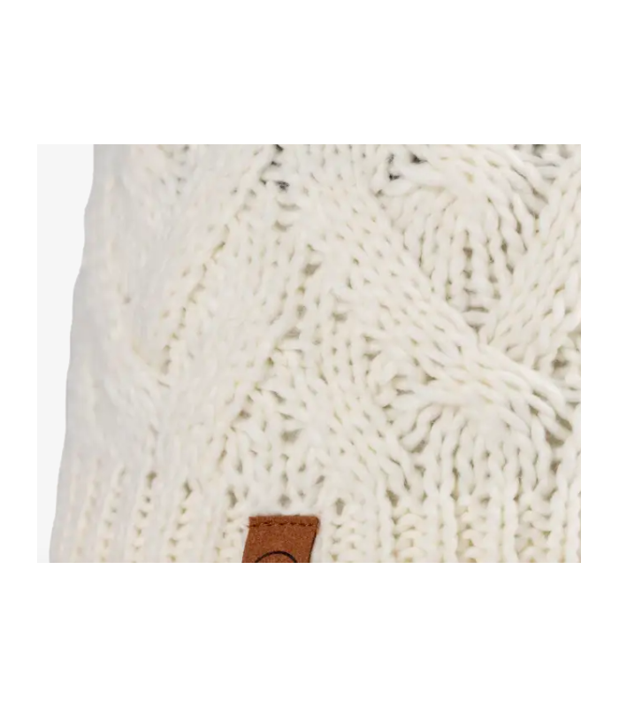 Gorro Buff Knitted & Fleece Band Beanie Caryn White