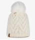 Gorro Buff Knitted & Fleece Band Beanie Caryn White