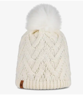 Gorro Buff Knitted & Fleece Band Beanie Caryn White