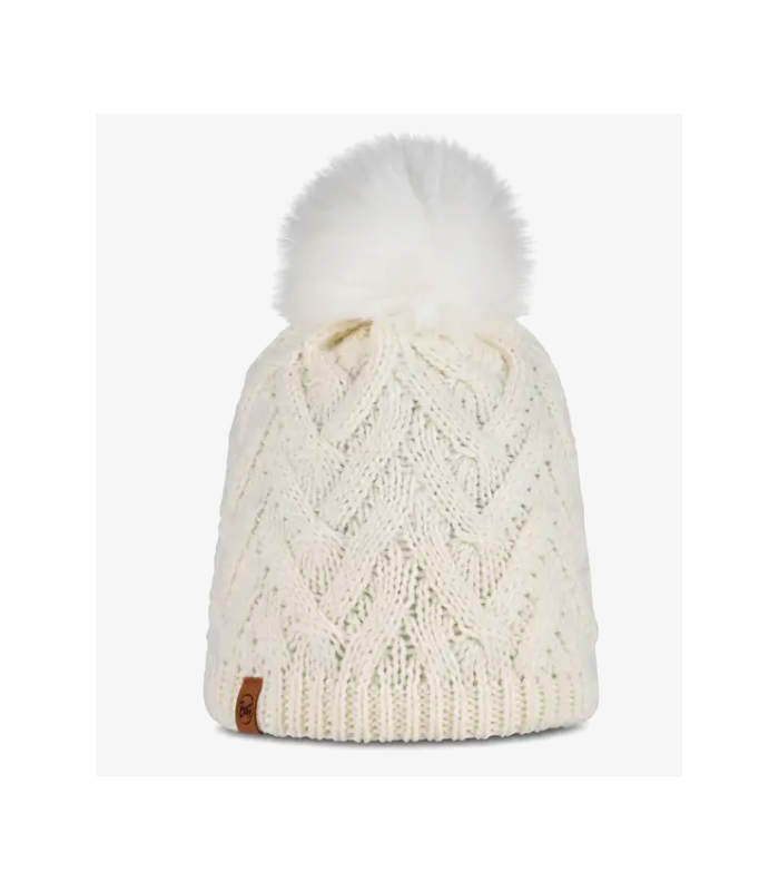 Gorro Buff Knitted & Fleece Band Beanie Caryn White