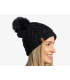 Gorro Buff Knitted & Fleece Band Beanie Caryn Black