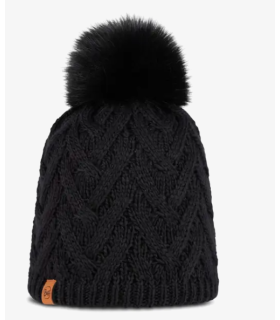 Gorro Buff Knitted & Fleece Band Beanie Caryn Black