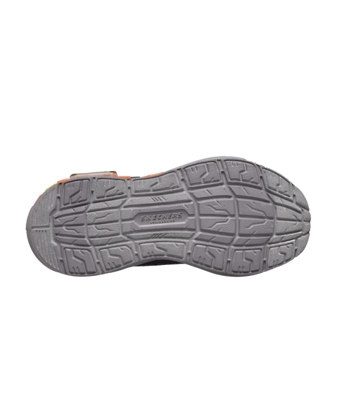 Zapatilla Skechers Garage Negro Azul Naranja Junior