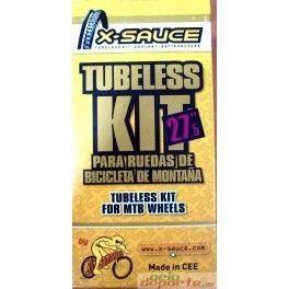 Kit X-Sauce Conversor Tubeless 27.5 Btt Valvula Fina (Dos Ruedas) 23mm 032193