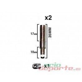 Prolongadores X-Sauce Valvula Fina Con Rosca Exterior 35MM 0340