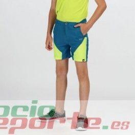 Short Regatta Sorcer Mountn Infantil / Verde-Lima